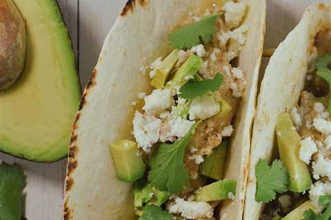 Slow Cooker Creamy Green Chile Chicken Tacos