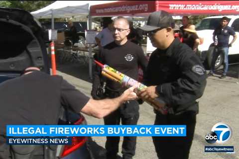 More thank 670 pounds of illegal fireworks collected at buyback event in Mission Hills