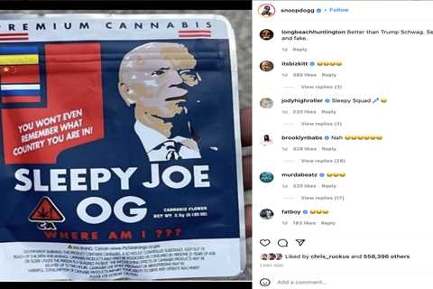 Trump hater Snoop Dogg endorses ‘Sleepy Joe OG’ cannabis bags