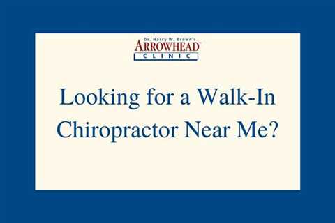 Arrowhead Clinic Chiropractor Riverdale