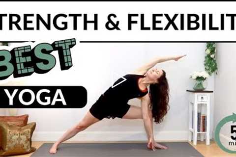 Best Yoga for Strength and Flexibility 💪 (5 Minute Yoga Stretch)