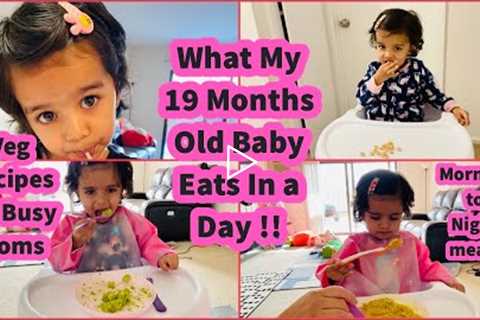What my 19 months old toddler eats in a day | Toddler meal ideas | What my baby eats in a day/NRIMOM