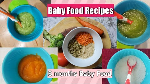 Baby Food Recipes for 6 Months and Up~ Fruits and Vegetables Puree ~ Stage 1 BabyFood