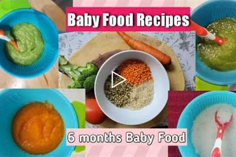 Baby Food Recipes for 6 Months and Up~ Fruits and Vegetables Puree ~ Stage 1 BabyFood
