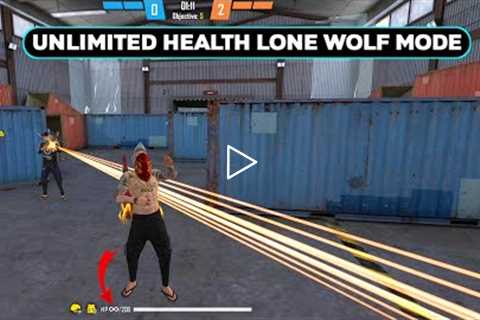 Lone Wolf Mode Unlimited Health Enter Trick | Free Fire New Tricks 2022