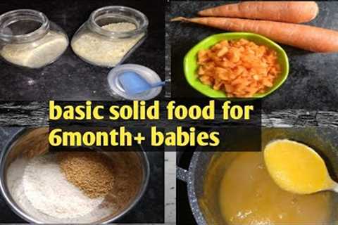baby food for 6 month babies/first solid food for babies -rice+dal,carrot rice preparation:;