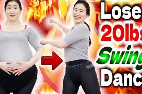 🔥Lose 20 lbs Swing Dance Work out to Reborn your Body! Easy Beginner Burn-Fat Cardio / No Jumping