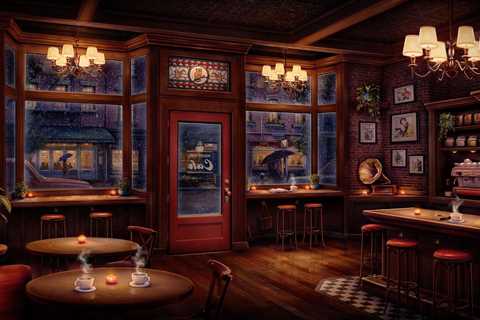 Night Owl Jazz Cafe Ambience with Relaxing Jazz Music & Rain Sounds