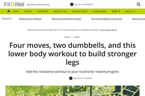 Get a Full-Body Workout with Just a Pair of Dumbbells!