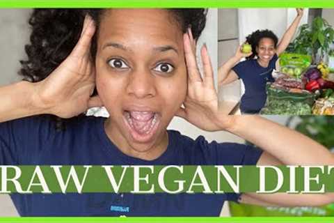 I tried the RAW VEGAN DIET for 5 days! Weight loss, clearer skin and meals!!!!| Raw Vegan For A Week