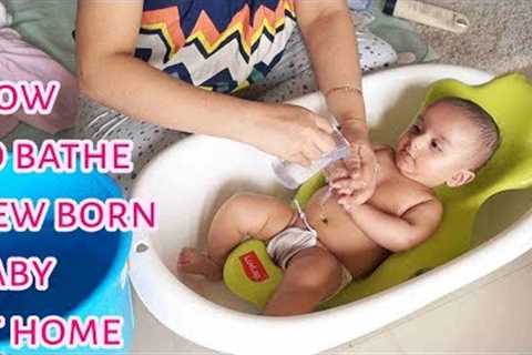 how to bathe new born baby? Baby bath at home with tips and suggestions