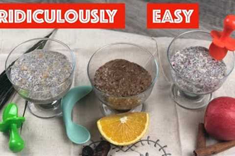Baby food recipes- Stage 2: Chia seed pudding recipe Healthy breakfast snack or dessert  #blwrecipes