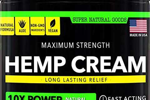 Hemp Cream - Made in USA - 8 Ounce - with Arnica  Hemp Extract - Hemp Oil Cream - Skin, Back,..
