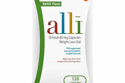 alli Weight Loss Diet Pills, Orlistat 60 mg Capsules, 120 Count Refill Pack