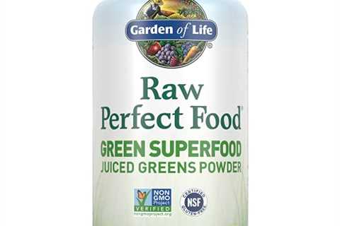 Garden of Life Raw Perfect Superfood Juiced Greens Powder Capsules, Non-GMO, Gluten Free, Vegan..