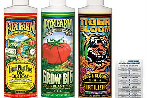 FoxFarm Liquid Nutrient Trio Soil Formula: Big Bloom, Grow Big, Tiger Bloom (Pack of 3-16 oz..
