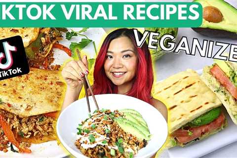 TikTok Viral Recipes VEGANIZED! (Tunacado, “Salmon” Bowl, Pulled “Chicken” Tacos) | Cook With Me