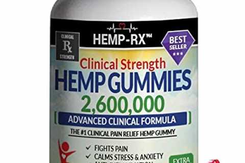 Gummies for Pain, Anxiety, Stress  Inflammation - 120 Pieces, Low Calorie - 2,600,000 Clinical..