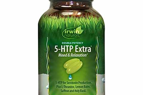 Irwin Naturals Double Potency 5-HTP Extra Mood  Relaxation for Seratonin Production - 60 Liquid..
