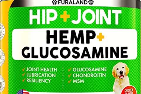 FURALAND Hemp Hip and Joint Supplement for Dogs - Glucosamine, Chondroitin, Hemp Oil, MSM -..