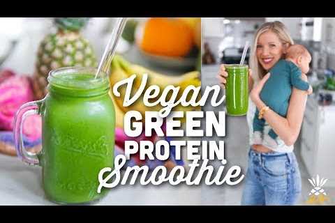 Vegan Green Protein Smoothie | Detoxifying & Energizing