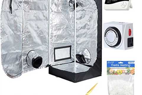 Hydro Plus Grow Tent Room Kit 24x24x48 Indoor Plants Growing Reflective Mylar Dark Room Non Toxic..