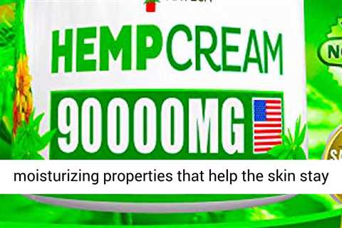 Hemp Pain Relief Cream – 90 000MG – 4 OZ – Made in USA – Lower Back- Neck- Joint- Knee- Muscle Infla