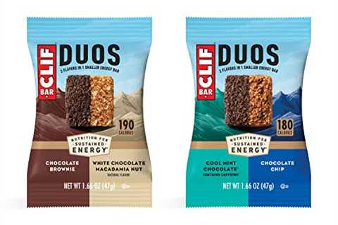 CLIF Bars Duos Bars, Energy Bars made with Organic Oats, Plant Based Protein, Vegan Friendly,..