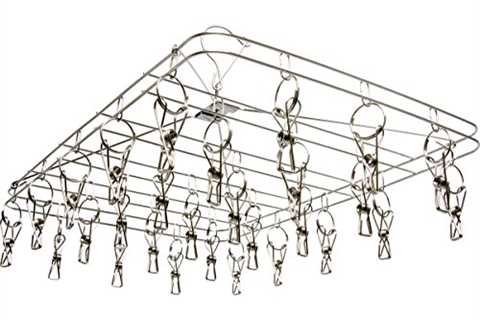 STACK!T DR28HANG STACKT Hanging Dry Rack w/28 Clips, 13.5 x 19.75, Silver