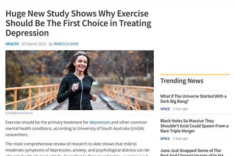 Exercise: The Best Medicine for Mental Health Issues?