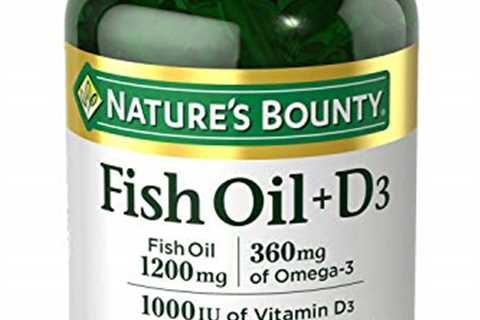 Fish Oil plus Vitamin D3 by Nature's Bounty, Contains Omega 3, Immune Support  Supports Heart..