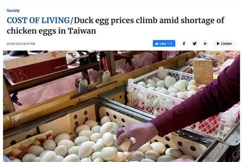 Avian Flu Pandemic Pushes Up Egg Prices in the UK and Taiwan