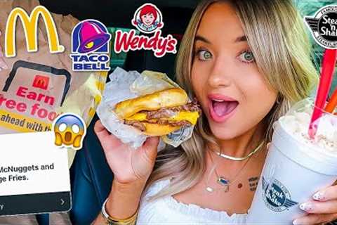 Eating My Subscribers FAVORITE Fast Food Meals for 24 HOURS!