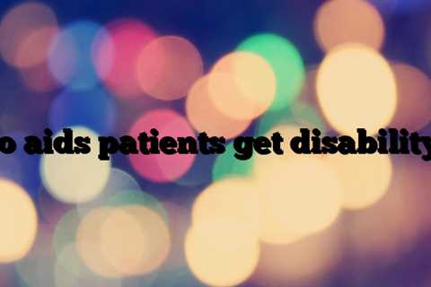 Do aids patients get disability?