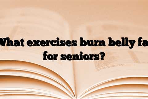 What exercises burn belly fat for seniors?