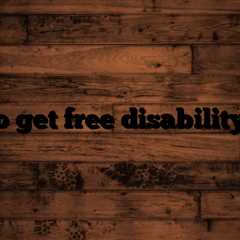 How to get free disability aids?