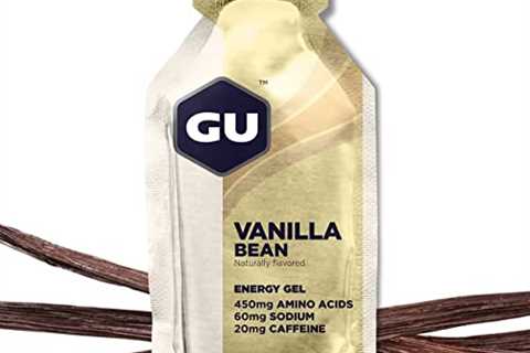 GU Energy Original Sports Nutrition Energy Gel, 24-Count, Vanilla Bean