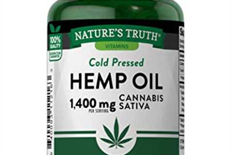 Nature's Truth Hemp Oil Capsules 700 mg Softgels NonGMO Gluten Free Cold Pressed from Hemp Seeds,..