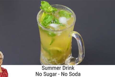 Virgin Mojito – Summer Drinks – Non-Alcoholic – No Sugar – No Soda – Apple Cider Virgin Mojito