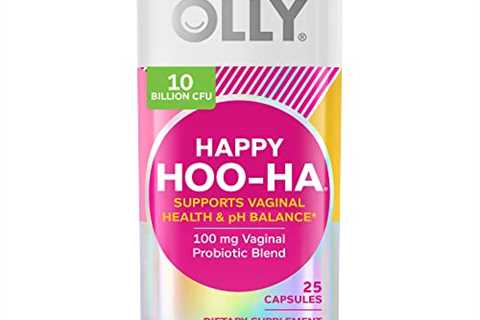 OLLY Happy Hoo-Ha Capsules, Probiotic for Women, Vaginal Health and pH Balance, 10 Billion CFU,..