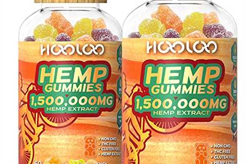 HOOLOO Hemp Gummies, 1,500,000MG Vegan Hemp Gummy Bears for Relaxing, Sleep Better, Reduce Stress..