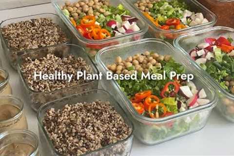 Healthy Organic Meal Prep| Salads, Lentil Bolognese, Chocolate Protein Pudding