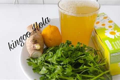 How To Make a Parsley Tea Recipe / Herbal Tea Recipe For Weight Loss/Kingoo Hola
