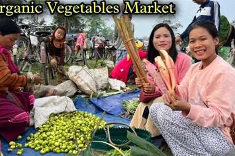 Bought Organic Vegetables From Market || Cooking and Eating || Local Organic Vegetables