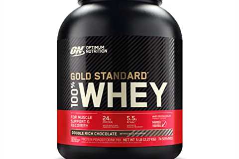 Optimum Nutrition Gold Standard 100% Whey Protein Powder, Double Rich Chocolate, 5 Pound (Packaging ..