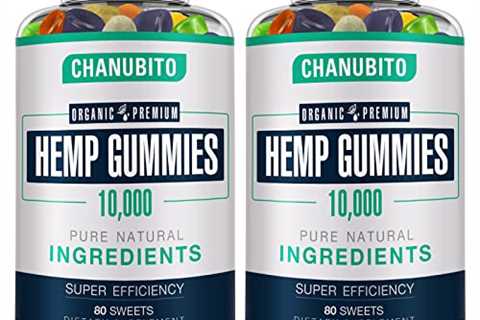 2 Packs Natural Hemp Gummies for Sleep Aid Anxiety Stress Extra Strength Relief Inflammation Pain..