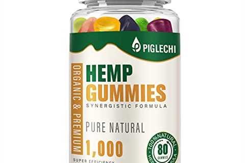 PIGLECHI Natural Hemp Seed Gummies for Stress & Anxiety – 80 Counts Hemp Seed Extract Calm Focus..