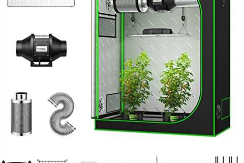 VIVOSUN Grow Tent Complete System, 4x2 Ft. Grow Tent Kit Complete with 4 Inch Inline Fan Package,..