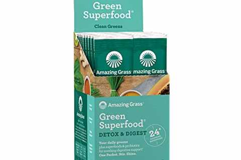 Amazing Grass Green Superfood Detox  Digest: Cleanse with Super Greens Powder, Digestive Enzymes ..