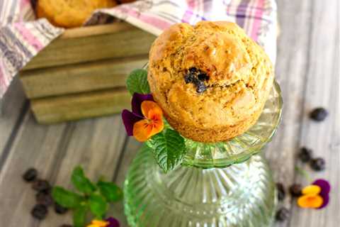 Vegan Blueberry Muffins with Millet Flour